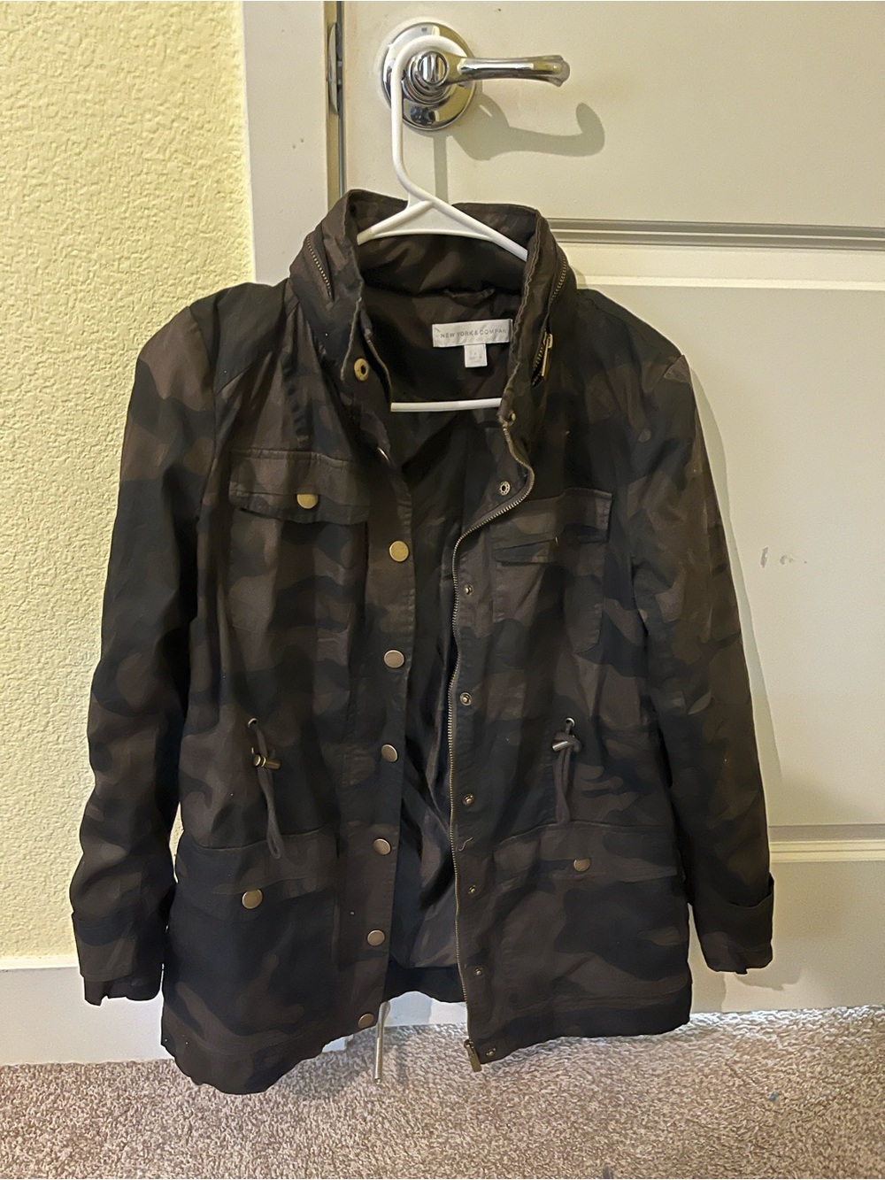 New York & Company Dark Camo Field Jacket
